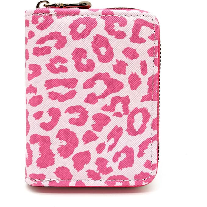 Modieuze Mini Portemonnee met Luipaardprint en Ritssluiting Portemonneetje