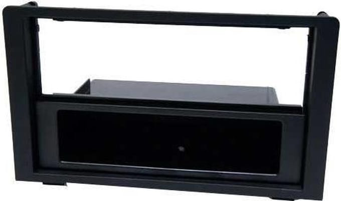 2-DIN frame met bakje Saab 9-3 2006-2014 zwart