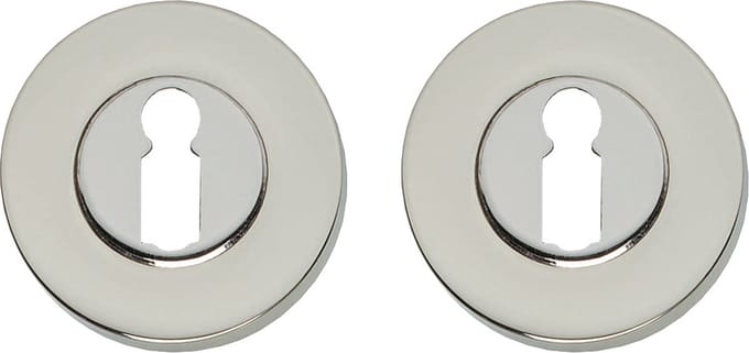Intersteel Rozet sleutelgat rond verdekt massief nikkel