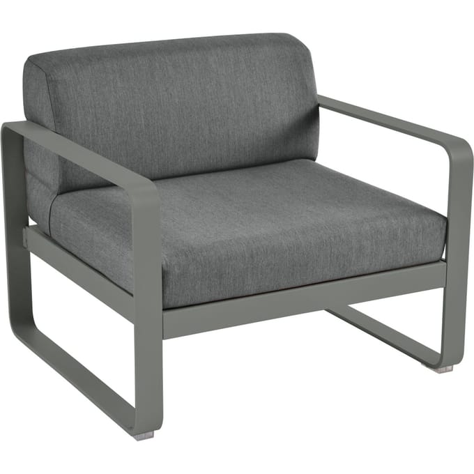 Fermob BELLEVIE fauteuil - 48 rozemarijn mat - A3 grafietgrijs