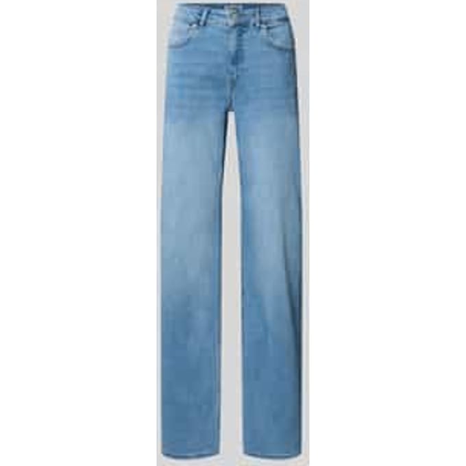 straight jeans met middelhoge band