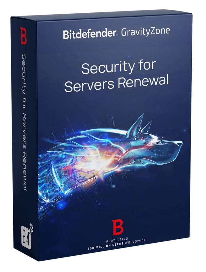 Bitdefender GravityZone Security for Servers Renewal 1 Jaar 1 - 9 Gebruiker(s) Bedrijf