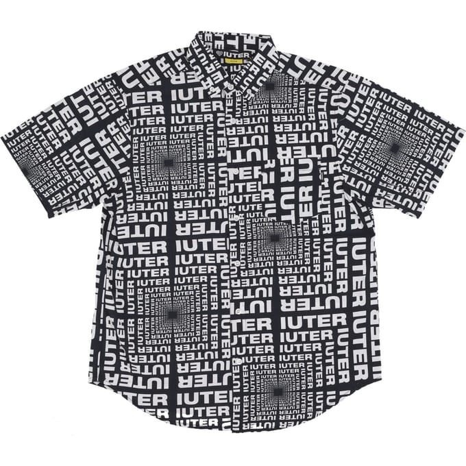 Optical Heren overhemd met korte mouwen S/S overhemd zwart