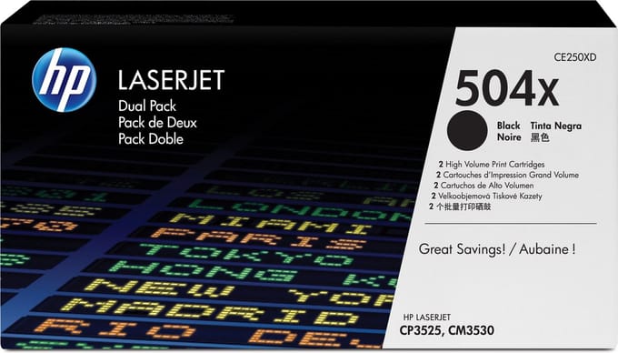 HP - CE250XD - 504XD - Toner zwart