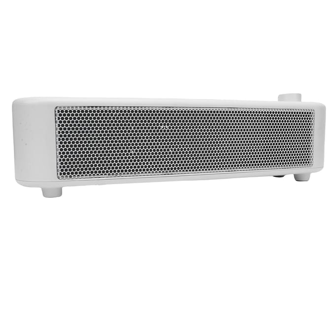 Mini Ruimteverwarming voor Binnengebruik 500W 2 Snelheden PTC Snelle Verwarming Draagbare Bureauverwarming Ventilator voor Slaapkamer Kantoor EU Stekker white