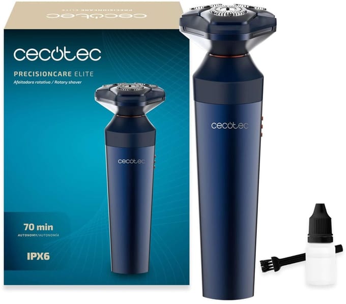 Cecotec Elektrisch Scheerapparaat PrecisionCare Elit IPX6 70min RVS Zwart