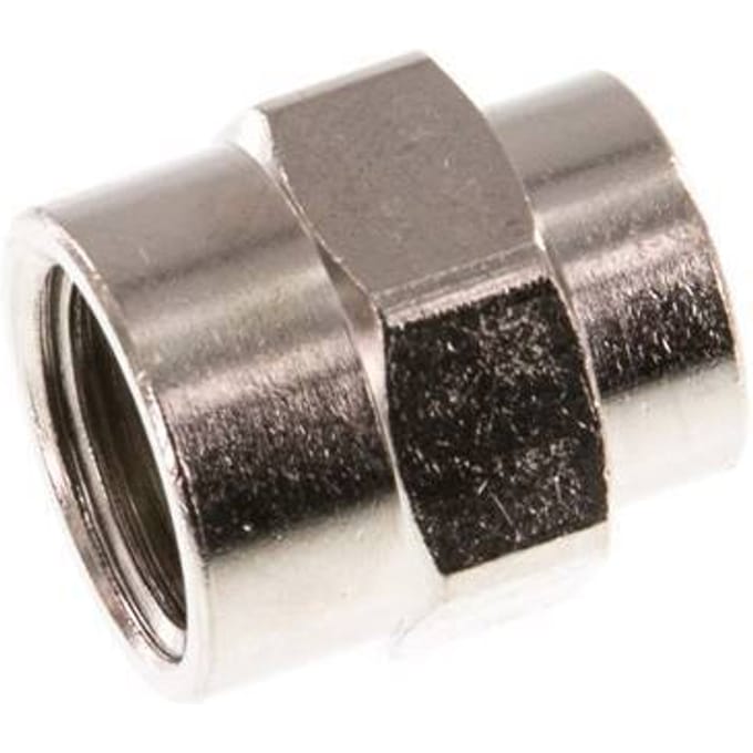 G 1/4'' x G 1/8'' Vernikkeld Messing Sok 16 Bar [5 Stuks]