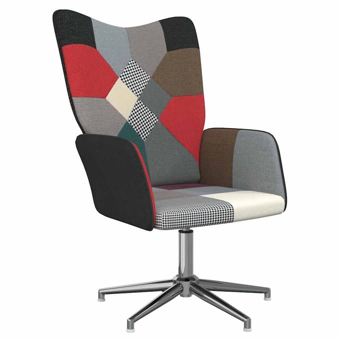 vidaXL - Relaxstoel - patchwork - stof
