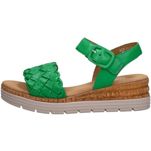 Gabor Sandalen Plat Sandalen Plat - groen - Maat 6