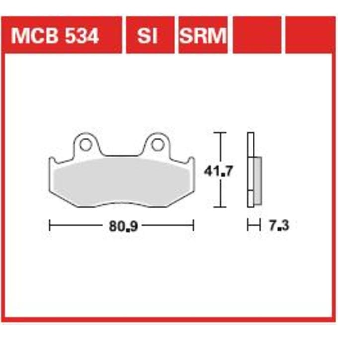 Remblokset TRW MCB534SRM