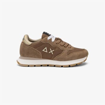 Sun68 Ally Solid Nylon Sneakers - - Bruin - Maat 37