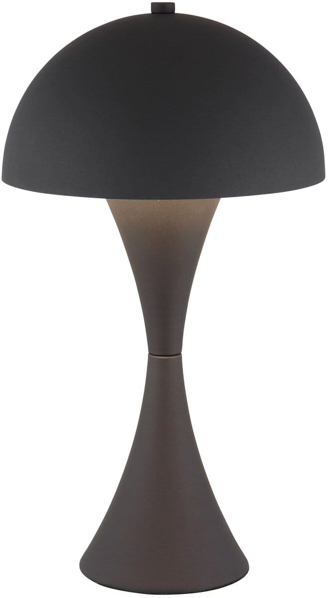 Tafellamp - zwart - DIMA - metaal - Ø 20cm - E27 - 21028S - Globo