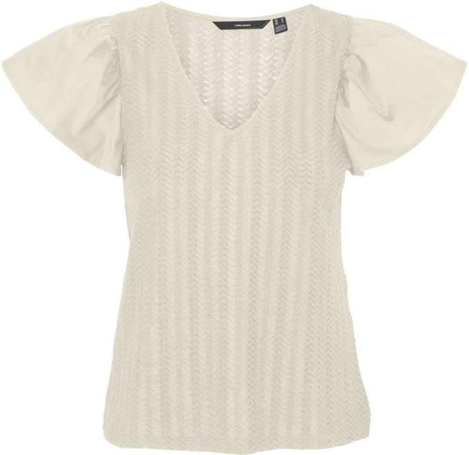 VERO MODA - VMNAJA SS V-NECK TOP JRS GA - Dames - Blouses