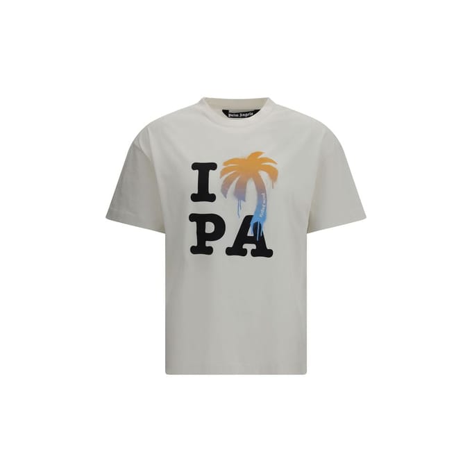 Palm Angels Witte Katoenen T-Shirt