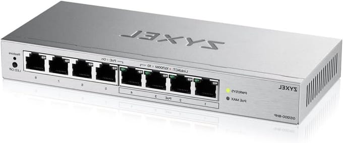 PoE Switch - Netwerk Switch - Netwerk Uitbreiden - Web Manageable - 8 Poorten - Zwart