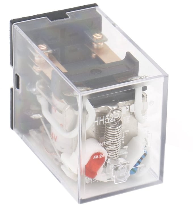 Allecto - Relay - Hh52p-l - 8-pins - 24 Vac Coil - Automatische