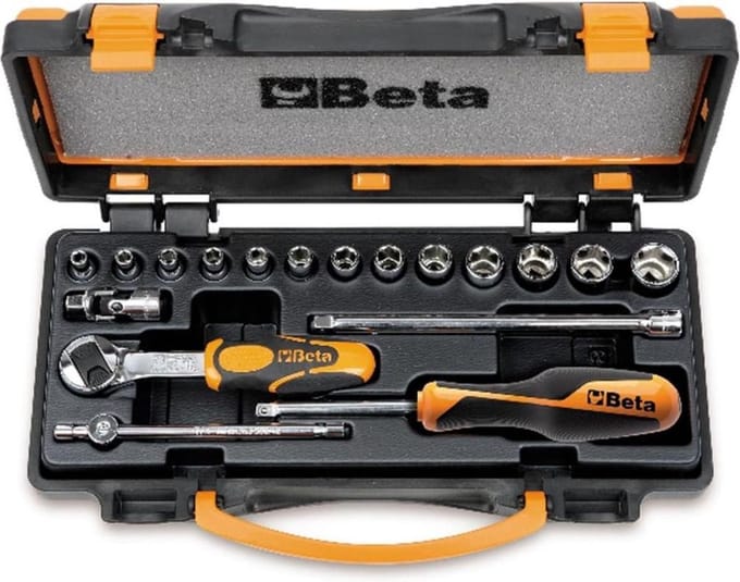 Beta Tools Ratel- en doppenset 900/C13-5 18-delig 009000953