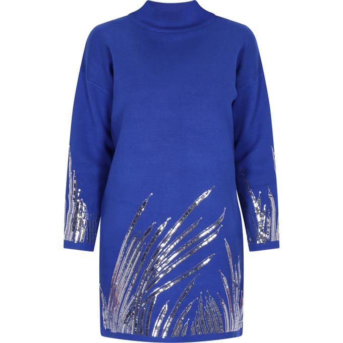 Faina jurk Dames blauw