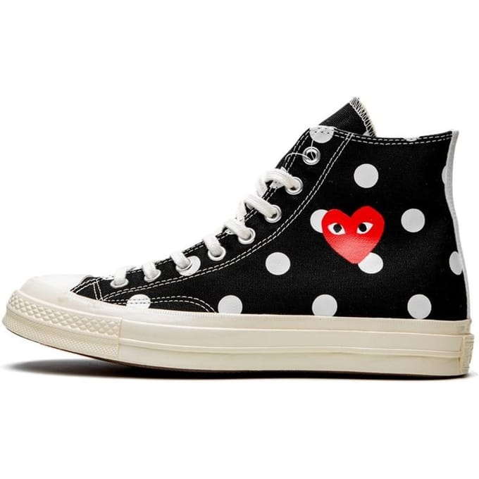 Converse Comme des Garçons Play met Zwarte Polka Dots High EU 44 black