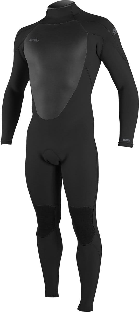 2025 O'Neill Heren Epic 4/3mm Rug Ritssluiting Wetsuit - Black