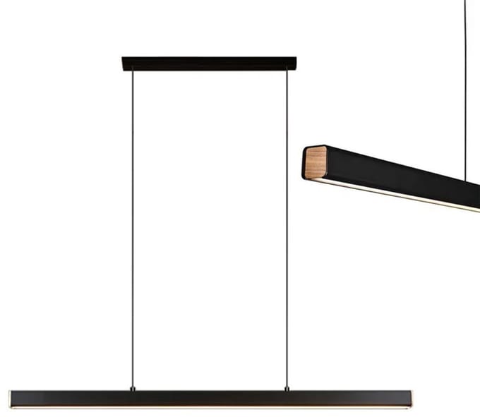 Toolight App1447-Cp Hanglamp Zwart 80X4X4Cm