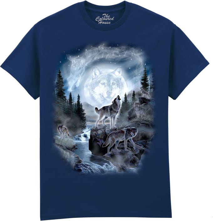 Moon Wolf The Coloured House T-shirt M