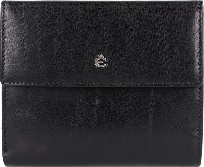 Esquire Toscana Portemonnee RFID-bescherming Leer 12 cm - Jongens - Horizontaal - schwarz