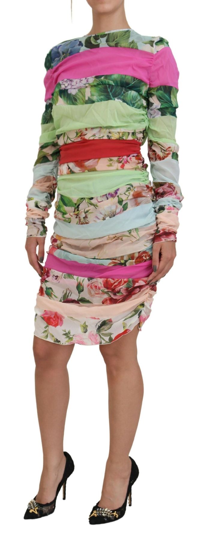 Bloemige Mini-jurk Multikleur