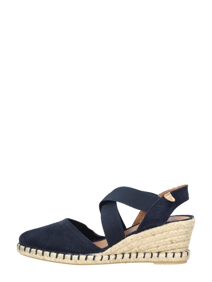 Verbenas Mila Sandalen Touwzool - Blauw - Maat 37