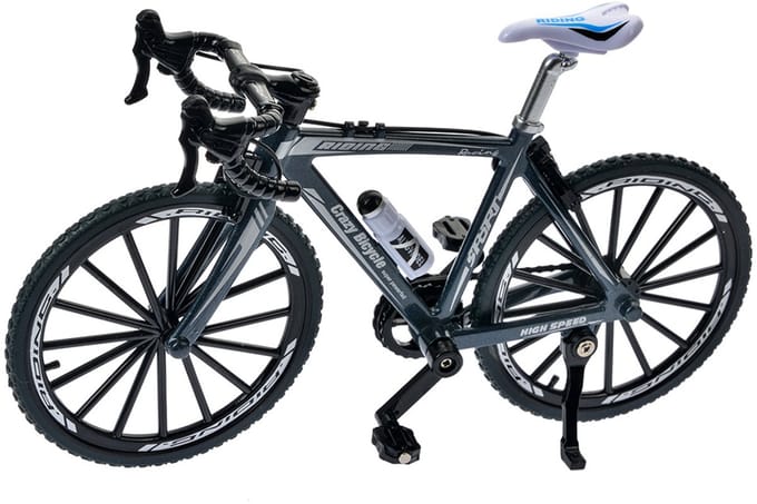 Clayre & Eef Decoratie Fiets 20x5x12 cm Grijs Metaal