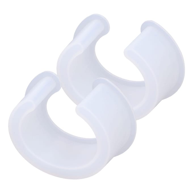 Siliconen Mal DIY C-vormige Semi-open Grote Maat Armband Kristal Epoxy Siliconen Mal white