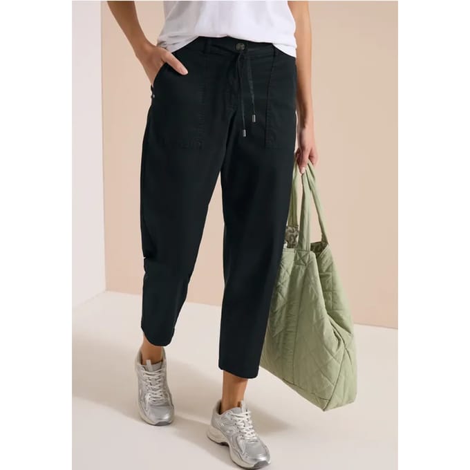 Mid Waist Barrel Leg broek in Casual Fit