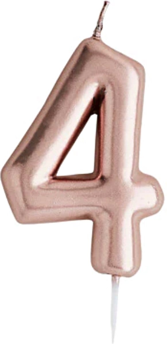 Cijfer 4 - Rosé Goud