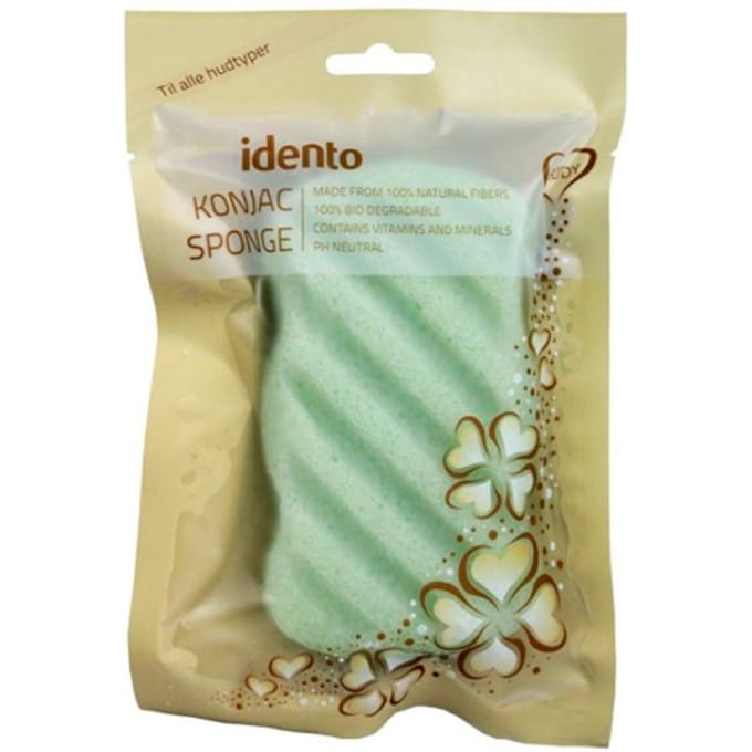 Idento Konjac Wave Spons - Groene Thee