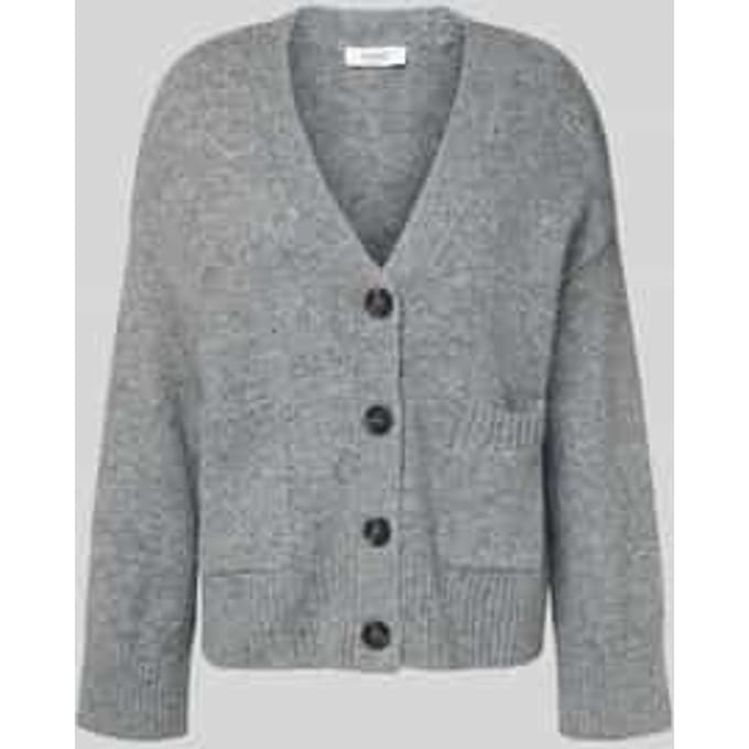 Oversized gebreid jack met knoopsluiting, model 'OTTI'