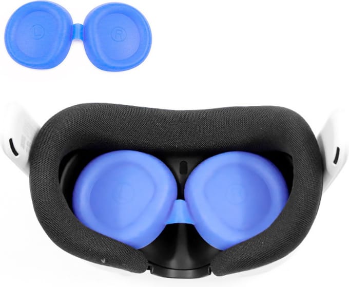 Siliconen lensbeschermers voor Meta Quest 3 | Blauw