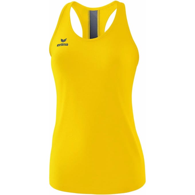 Erima Squad Tanktop Dames - Slate Grey / Zwart / Geel | Maat: 44