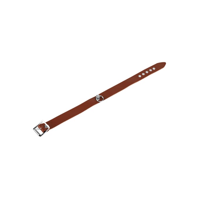 Rimba - Collar Leer 2,5 cm Breed - Bruin