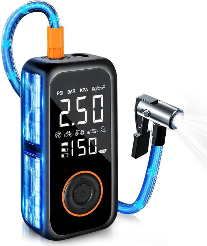 CRLYN® Elektrische Fietspomp – Luchtpomp – Ballenpomp