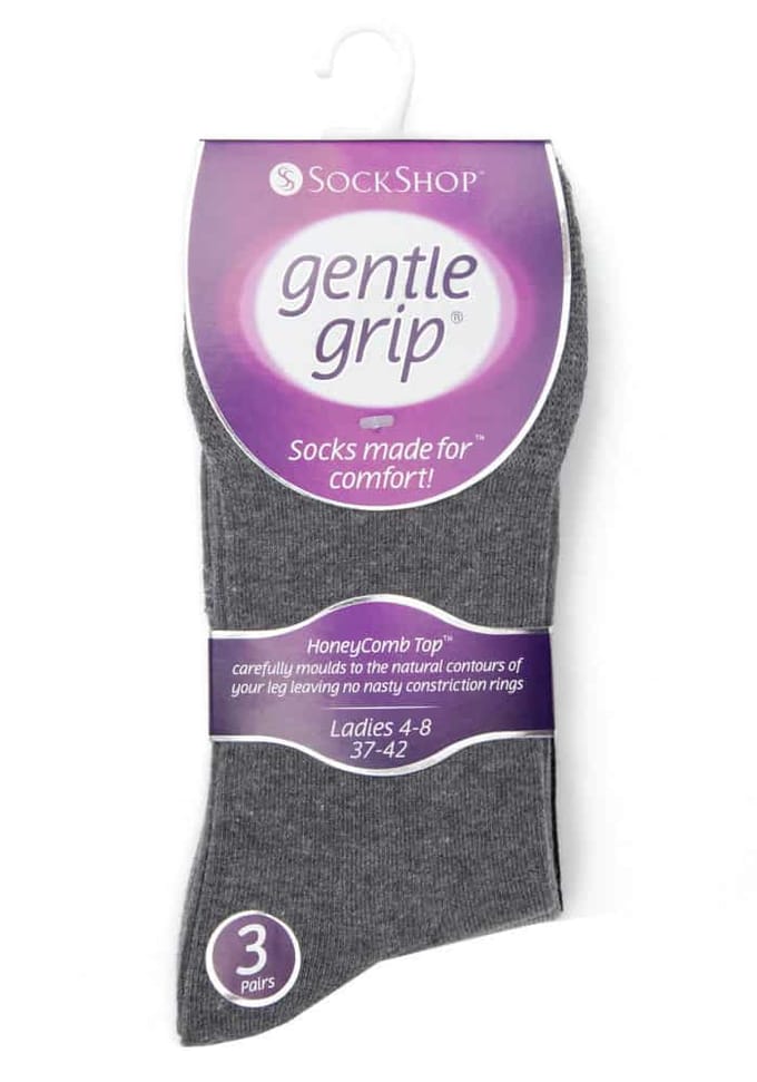 Zachte Grip - 6 Paar Dames Zachte Grip Niet-Elastische Sokken - GG12
