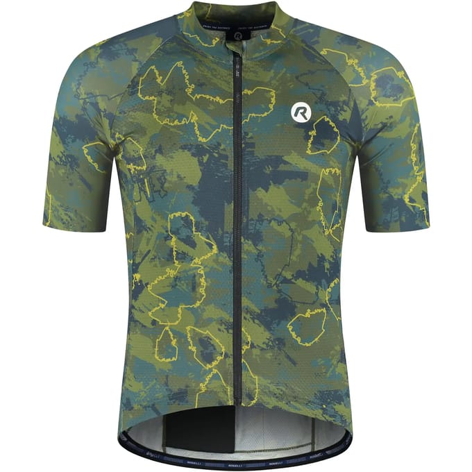 Rogelli Essential Graphic II Heren Fietsshirt - Korte mouw - Groen