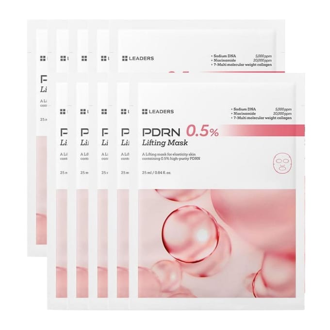 LEADERS PDRN 0,5% Lifting Mask Verstevigend Plumping 25ml x 10 Vel