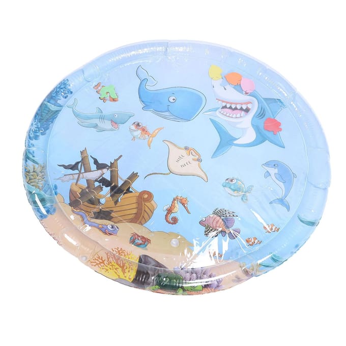 Tapis de jeu capteur d'eau pour animaux de compagnie Tapis rafraîchissant à eau gonflable confortable épaissi Jouets interactifs pour