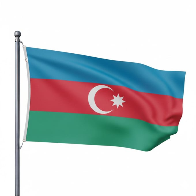 Trasal - vlag Azerbeidzjan - azerbeidzjaanse vlag - 150x90cm