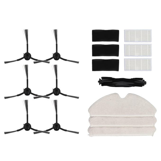 Elektrische Veegmachine Vervangingsaccessoires Kit Complete Opzetstukken Set voor Uoni V980plus white