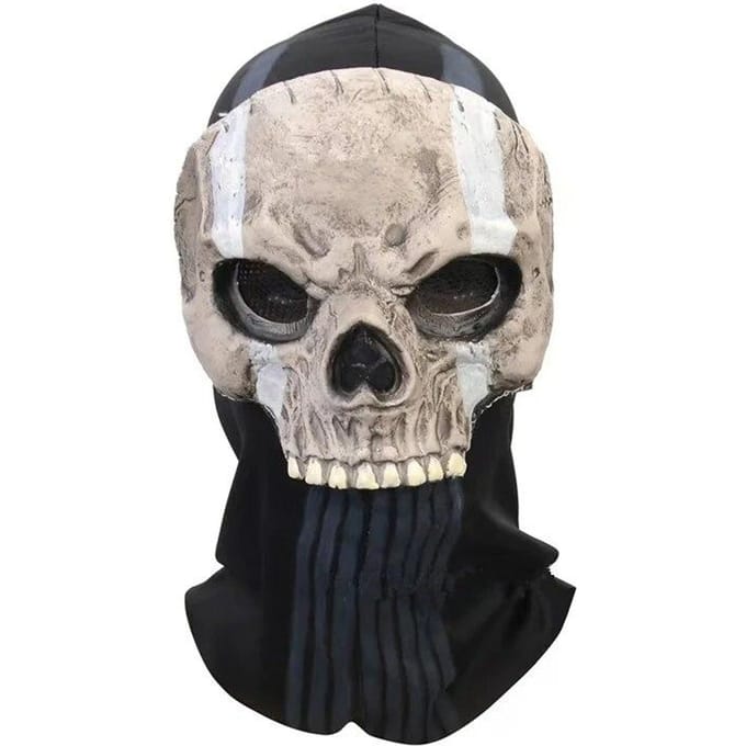 Masque fantôme V2 - Operador MW2 Airsoft COD Cosplay Airsoft masque complet crâne tactique gray