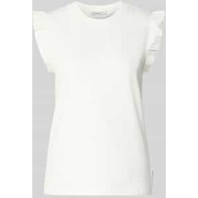 regular fit top van puur katoen