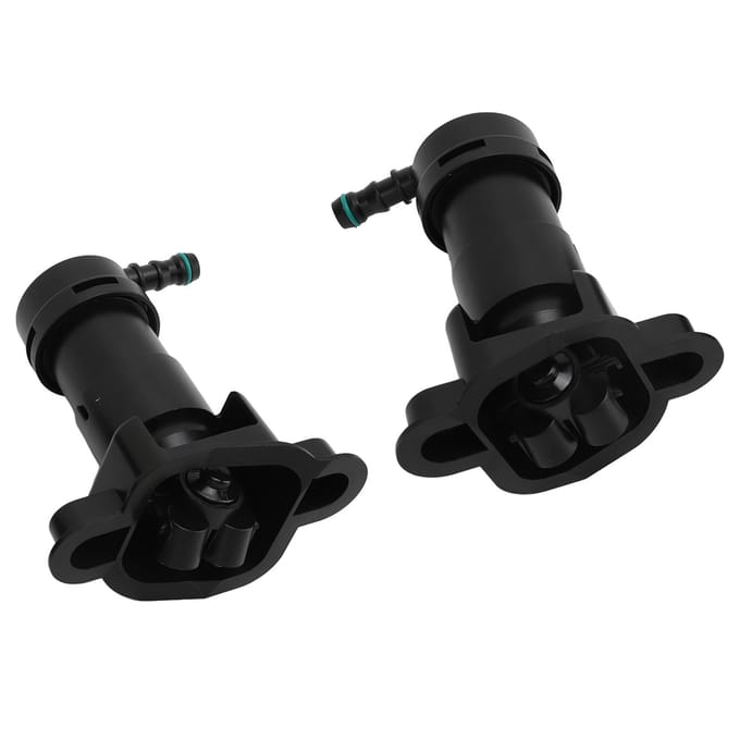 1 Paar Koplamp Sproeier 8E0955101D Links Rechts Voor Koplamp Sproeier Jet voor A4 B7 black