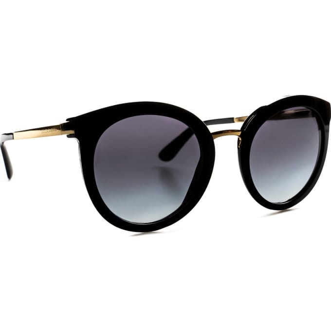 Dolce & Gabbana Zonnebril 4268 501/8G Zwart Grijs Verloop
