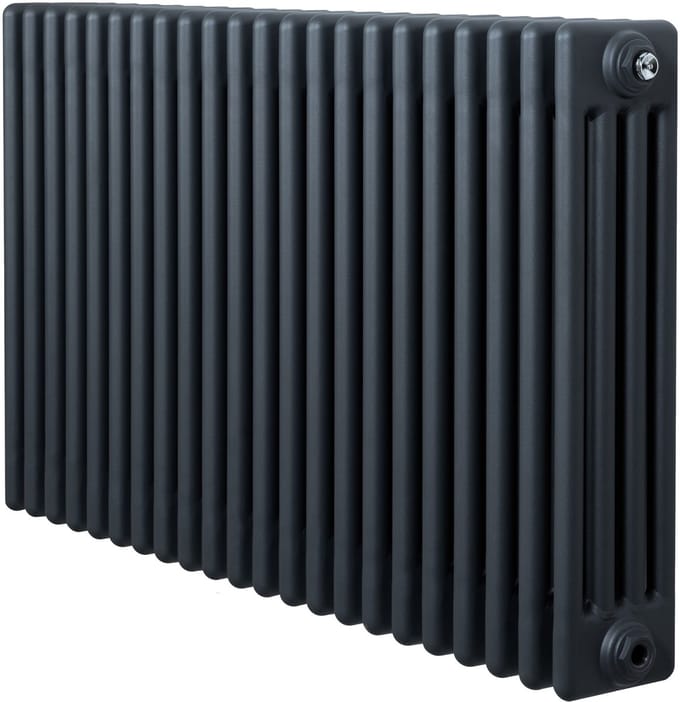 Traditionele 4-kolom radiator - horizontaal - grijs - 600x1010 mm